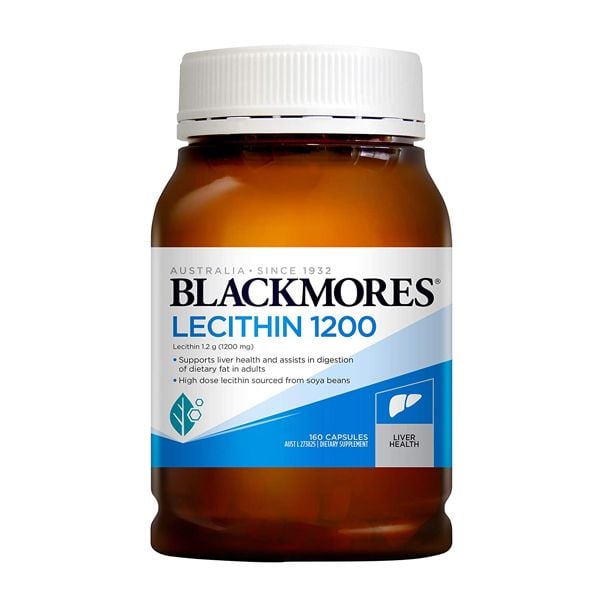 Viên uống mầm đậu nành Blackmores Lecithin 1200 của Úc 160 viên