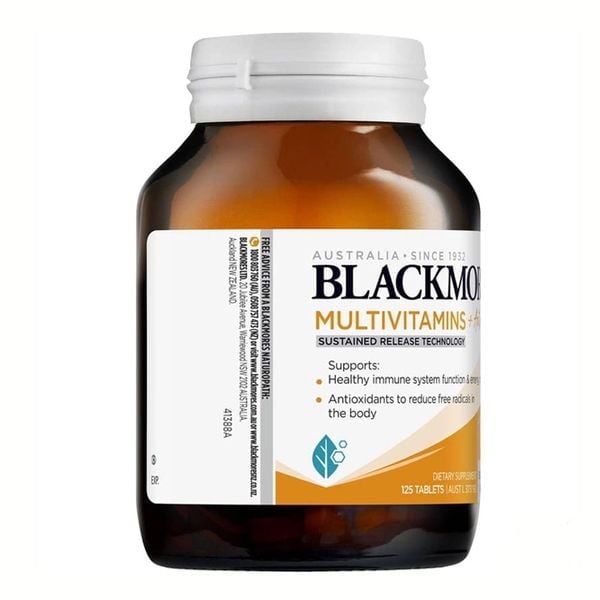 Vitamin tổng hợp hỗ trợ chống oxy hóa Blackmores Multivitamins + Antioxidants Sustained Release của Úc 125 viên