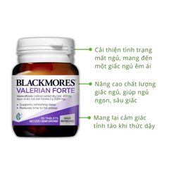 Viên uống hỗ trợ giấc ngủ Blackmores Valerian Forte của Úc 30 viên