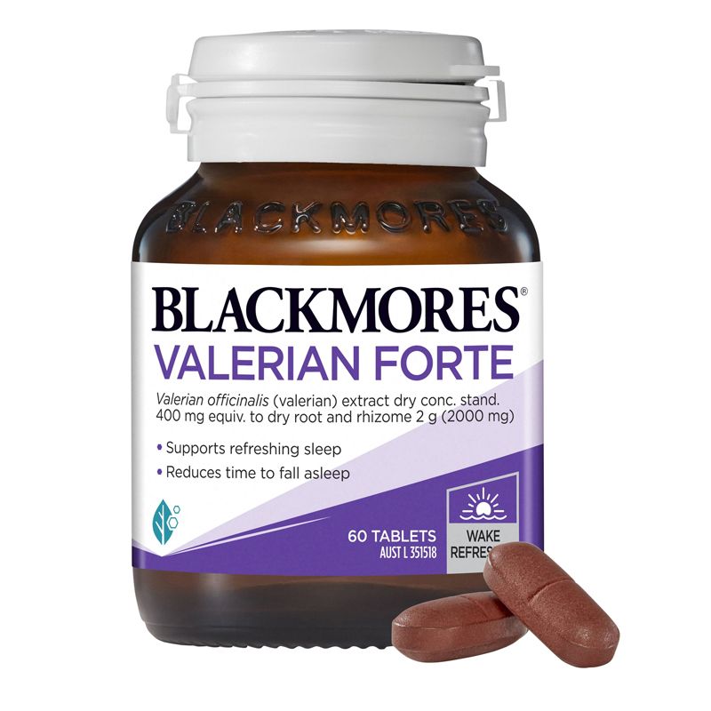 Viên uống hỗ trợ giấc ngủ Blackmores Valerian Forte của Úc 30 viên