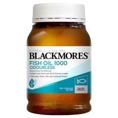 Dầu cá không mùi  Blackmores Fish Oil 1000 Odourless của Úc 200 viên