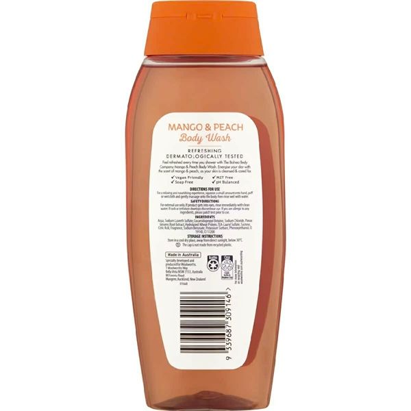 Sữa tắm Balnea Body Wash chai 500 ml - Hương Xoài Đào