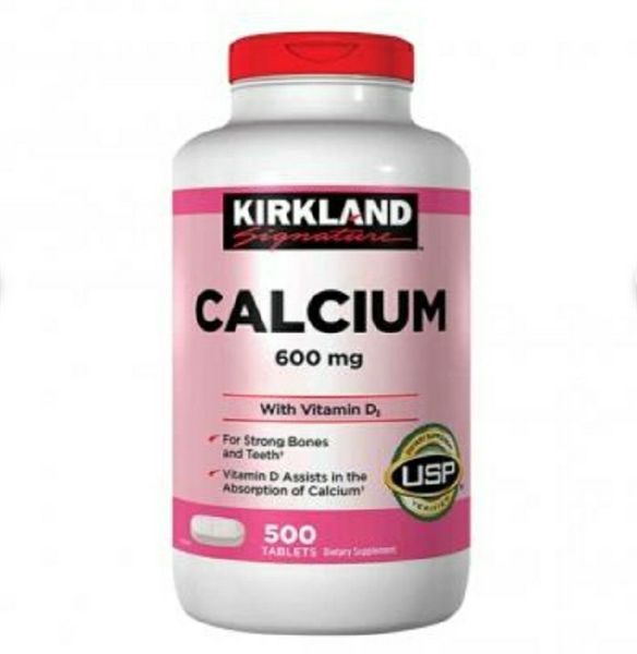 Calcium Kirkland - Bổ sung Canxi và Vitamin D3 - lọ 500 viên