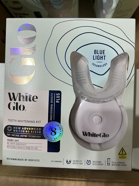 Bộ làm trắng răng White Glo Plus Ánh sáng xanh - White Glo Plus Teeth Whitening Kit Blue Light