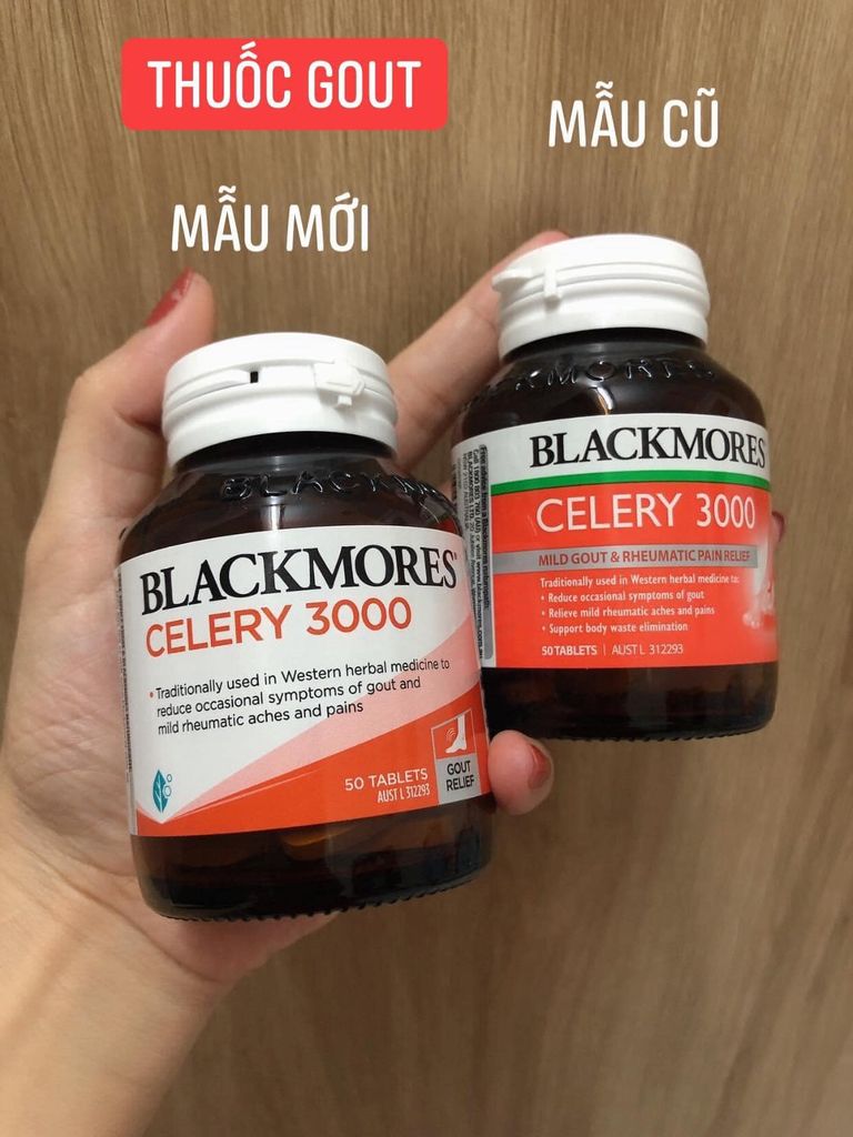 Viên uống hỗ trợ cải thiện gout Blackmores Celery 3000 của Úc 50 viên