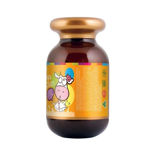 Viên nhai bổ sung canxi cho bé Spring Leaf Kids Mega Milky Calcium của Úc 120 viên