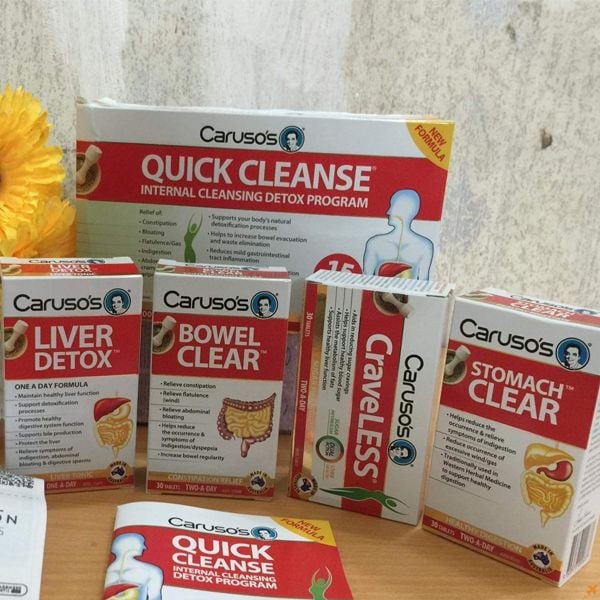 Liệu trình 15 ngày  hỗ trợ thải độc cơ thể Caruso's Quick Cleanse Internal Cleansing Detox Program (15 Day) của Úc