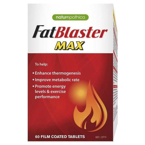 Viên uống hỗ trợ giảm cân Naturopathica FatBlaster Max của Úc 60 viên