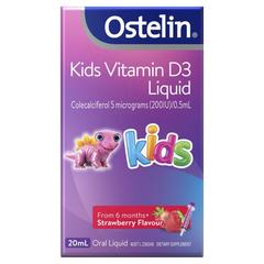 Vitamin D3 dạng nước cho bé từ 6 tháng tuổi Ostelin Kids Vitamin D3 Liquid của Úc 20ml