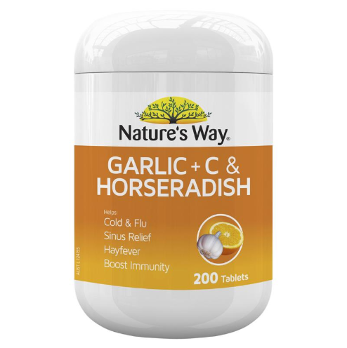 Viên uống Nature's Way Garlic + C & Horseradish của Úc 200 viên