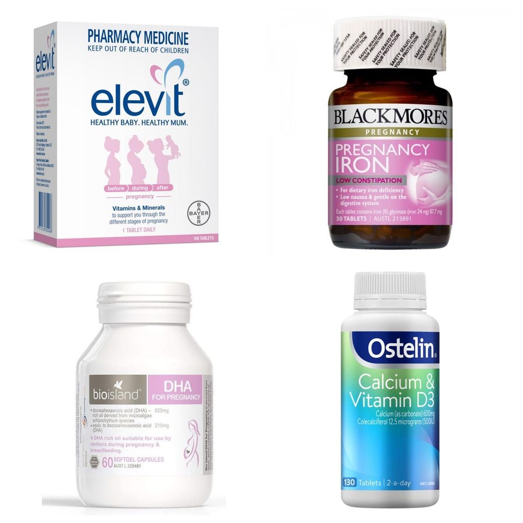 Combo 4 sản phẩm chăm sóc sức khoẻ cho bà bầu