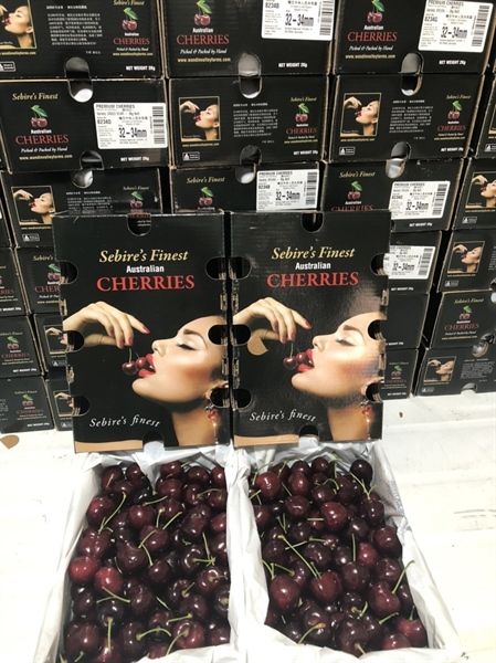 Cherry Úc Premium Sebire's Finest 2023 Size 32-34 Siêu VIP Hộp 2kg