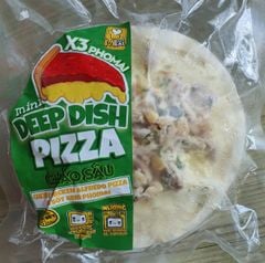 Pizza mini áp chảo Deep Dish Double Cheese - Vị Gà Sốt Kem Phomai