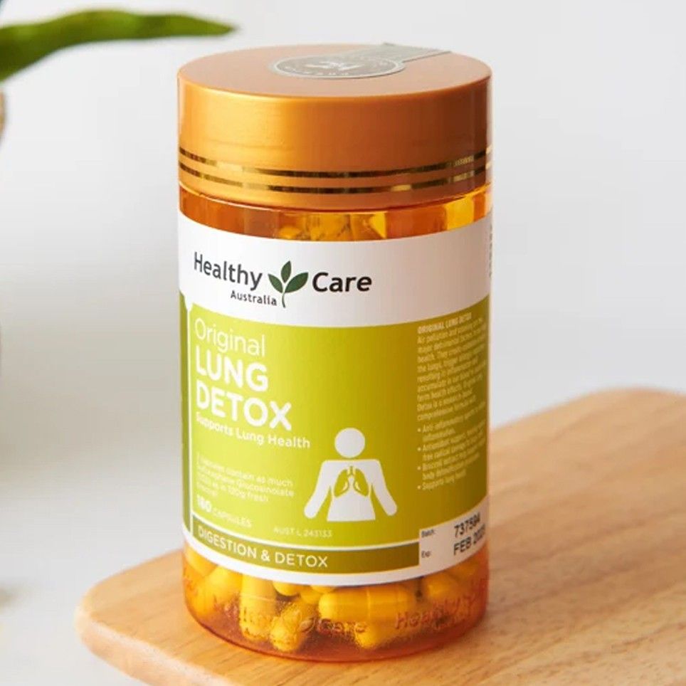 Healthy Care Lung Detox - Viên Hỗ Trợ Thải Độc Phổi 180 Viên