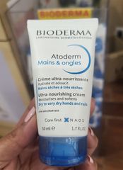 Kem Dưỡng Da Tay Bioderma Atoderm Mains & Ongles Của Pháp Tuýp 50ml