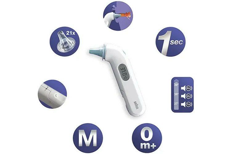 Máy đo nhiệt độ điện tử Braun của Đức