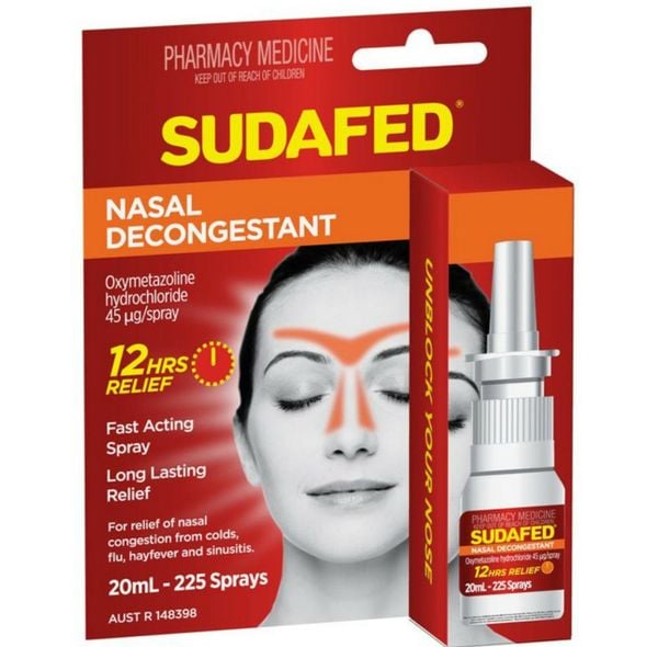 SUDAFED -  XỊT MŨI GIÚP THÔNG MŨI NHANH CHÓNG  20ML