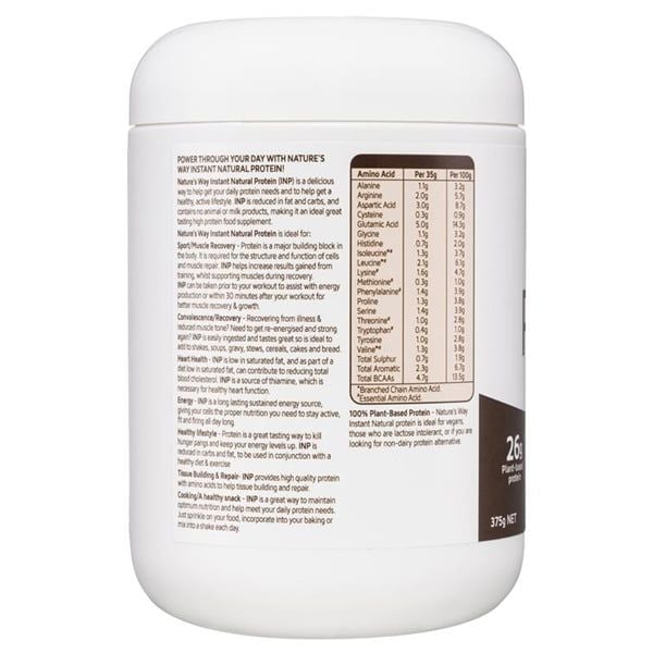 Bột Dinh Dưỡng Bổ Sung Protein Nature's Way Protein Plant-Based Vị Socola 375g