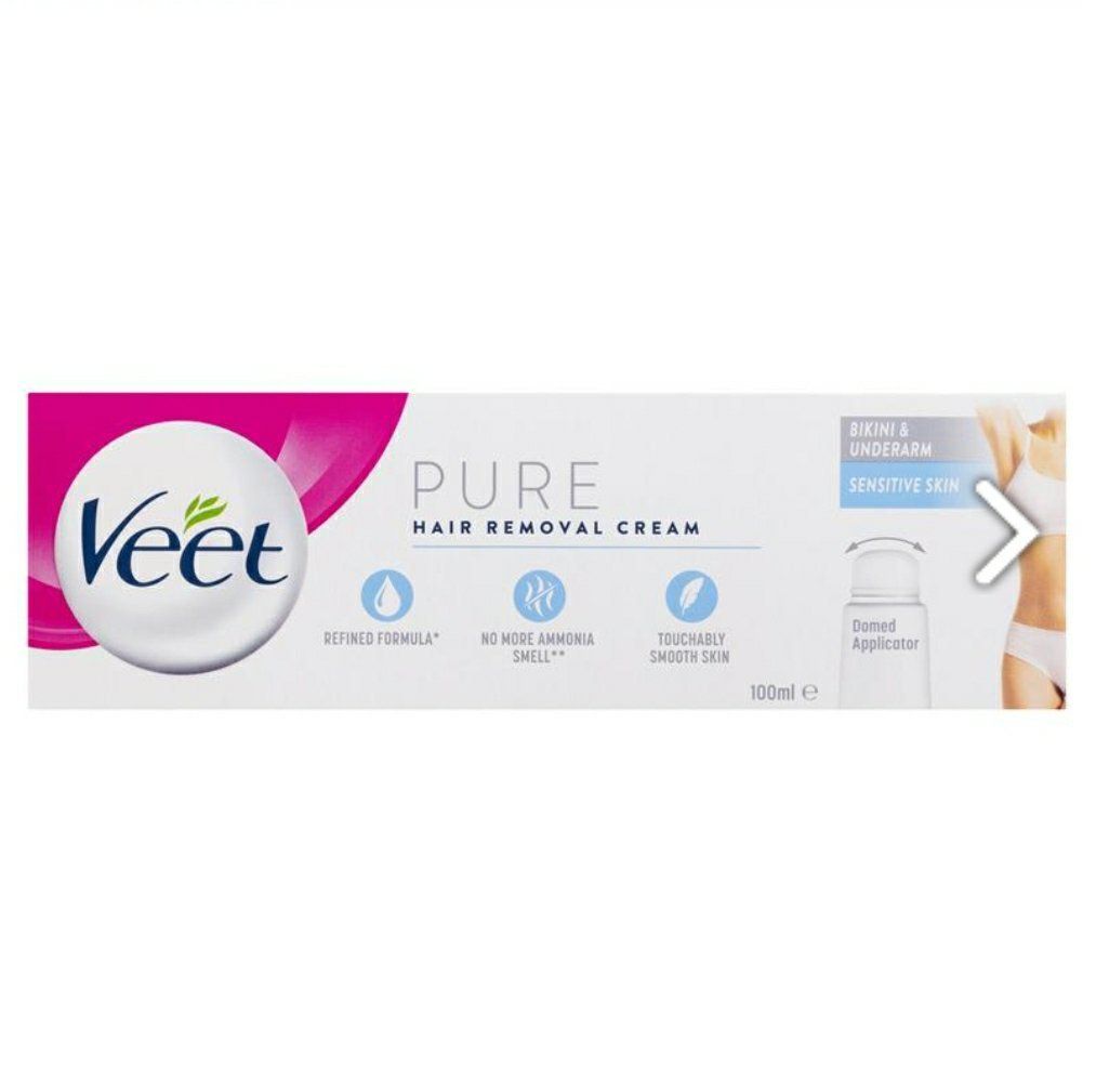 Kem Tẩy Lông Veet Pure Vùng Bikini Và Nách 100Ml