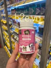 Ozi Choice Calcium + Vitamin C - Viên Nhai Kẹo Sữa Canxi & Vitamin C Lọ 50 Viên
