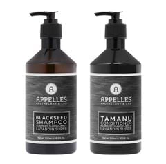 Cặp dầu gội xả Appelles Blackseed Shampoo chai 500ml