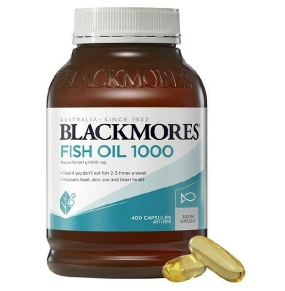 Dầu Cá Tự Nhiên Blackmores Fish Oil 1000 Lọ 400 Viên