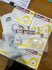 Viên ngậm vị mật ong chanh Betadine Sore Throat Lozenges của Úc 36 viên