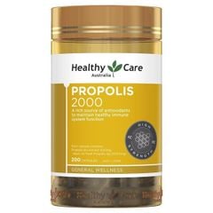 Viên Uống Keo Ong Tăng Đề Kháng Healthy Care Propolis 2000 Lọ 200 Viên