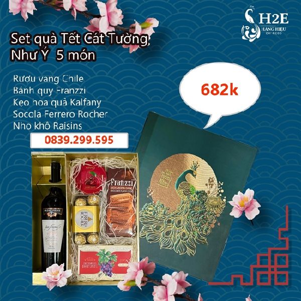 Set Quà Tết 2024- 682 HN- Tết Cát Tường Công Xanh
