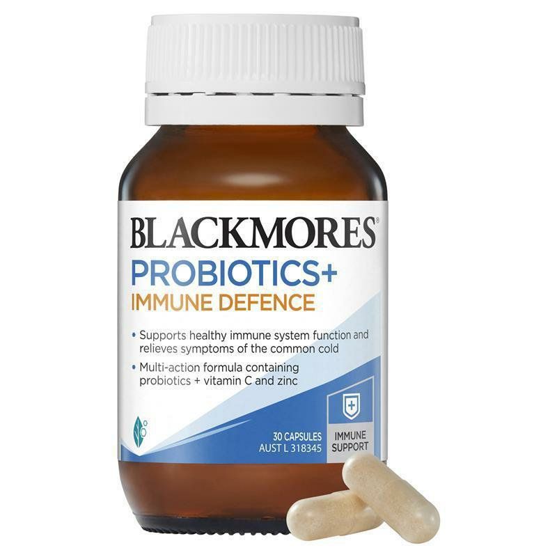 Men vi sinh hỗ trợ tăng miễn dịch Blackmores Probiotics+ Immune Defence của Úc 30 viên