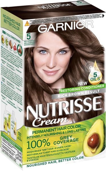 Thuốc nhuộm tóc màu Nâu Garnier Nutrisse 5