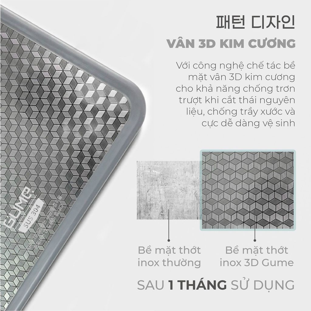 Thớt gỗ hai mặt Gume Double Sided Chopping Board từ Hàn Quốc