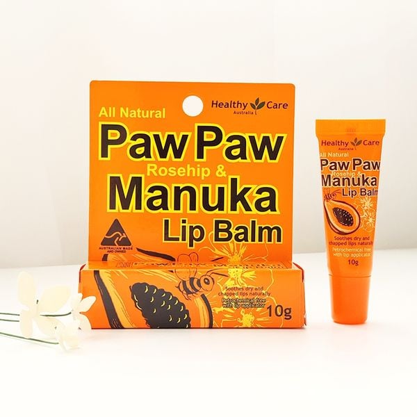 HEALTHY CARE PAW PAW MANUKA LIP BALM - SON DƯỠNG MÔI TUÝP 10G