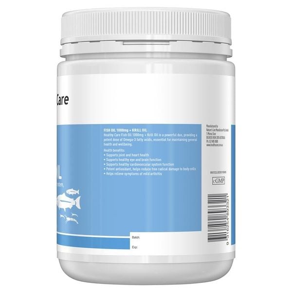 DẦU CÁ HEALTHY CARE FISH OIL OMEGA 3 1000MG 400 VIÊN