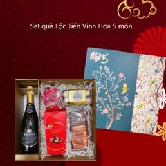 Set quà Lộc Tiến Vinh Hoa sang trọng 5 món