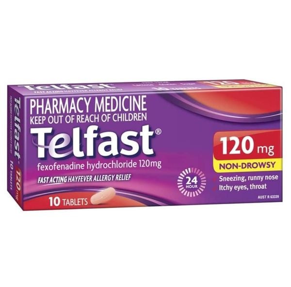 Thuốc Telfast 120mg hộp 10v