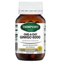 Viên uống hoạt huyết dưỡng não Thompson's One A Day Ginkgo 6000mg của Úc 60 viên