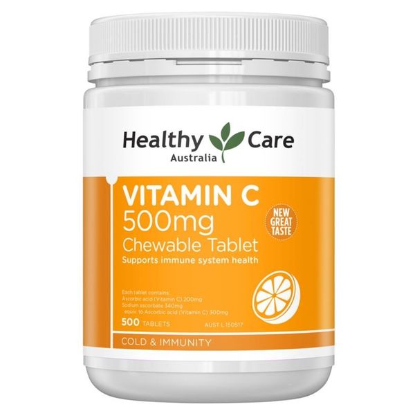 Healthy Care Vitamin C 500mg - Viên Nhai Vitamin C 500 Viên