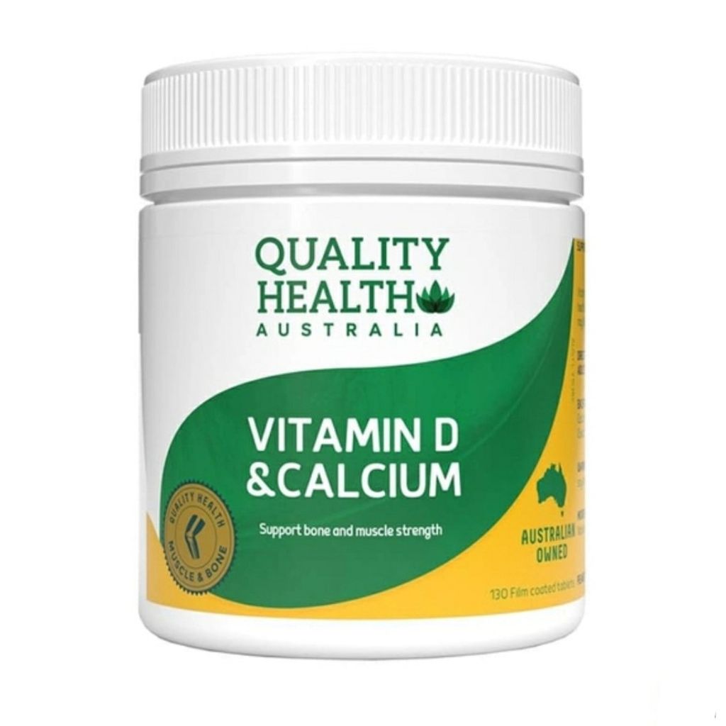 Viên Uống Bổ Sung Canxi + Vitamin D Quality Health Australia Calcium của Úc 300 viên