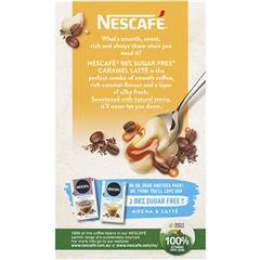 Nescafe 98% Sugar Free Caramel Latte - Cafe Pha Sẵn Hộp 10 Gói