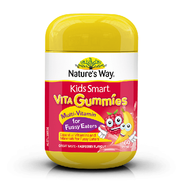 Kẹo dẻo Nature' Way Gummie Multi Vitamin for Fussy Eater cho trẻ biếng ăn 60 viên