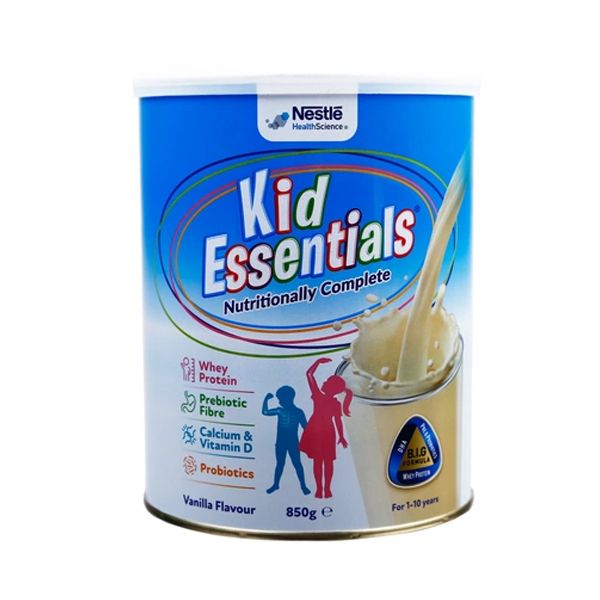 Sữa hương vani Nestlé Kid Essentials 850g của Úc cho bé từ 1-10 tuổi