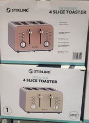 Máy nướng bánh mì 4 ngăn hiệu Stirling phiên bản Designer [Trắng]