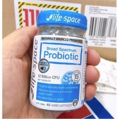 Men vi sinh cho người lớn Life Space Probiotic của Úc 40 viên