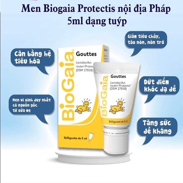 Men vi sinh cho bé BioGaia Protectis Gouttes của Pháp 5ml