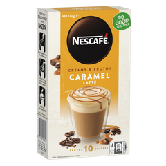 Nescafe Caramel Latte - Cafe Pha sẵn Hộp 10 Gói
