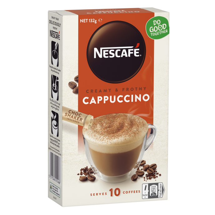 Nescafe Cappuccino - Cafe Pha Sẵn Hộp 10 gói