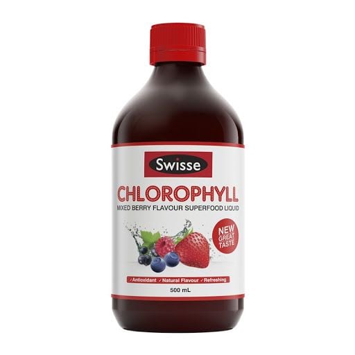 Nước diệp lục vị dâu Swisse Chlorophyll Mixed Berry của Úc 500ml