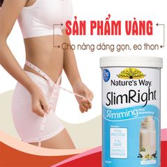 Bột dinh dưỡng hỗ trợ giảm cân vị vani Nature's Way Slim Right của Úc 500g