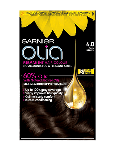 Thuốc nhuộm tóc phủ bạc Garnier Olia 4.0